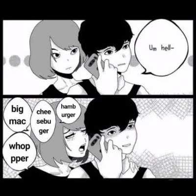 ham burger cheese burger bigmac whoper