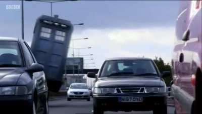 Sorry about the choppy-ness of it. If you’ve seen the episode then you know there’s scenes in between the Tardis flying and I just cut them out