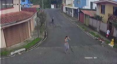 WCGW Bizarre scene after bike crashes into fence