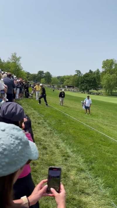 Another angle of the Jordan Spieth experience on Sunday
