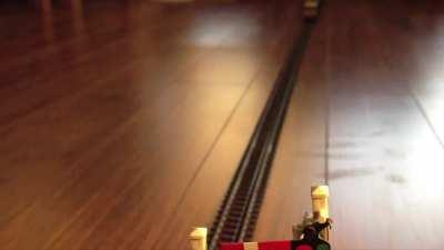 (OC) Epic stop motion toy car chase will bring out the child in you