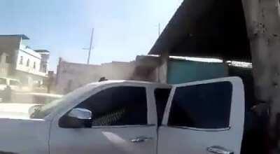 Video of Santa Rosa de Lima cartel in Valle de Santiago a month before the beginning of Operativo Golpe de Timón. Take a look at how they shoot and move and communicate. Watch how they cover each other and move as a team. They definitely have training or 