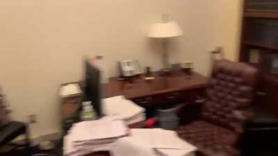 House Speaker Nancy Pelosi's office destroyed