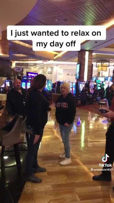 Woman runs her mouth and gets put down