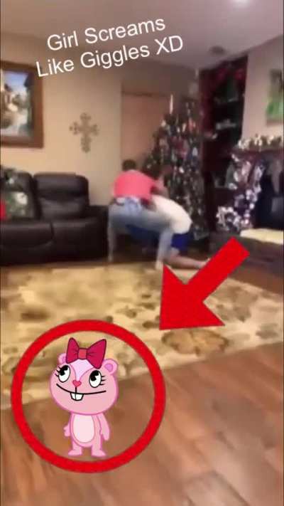 Girl Screams just like Giggles from “Happy Tree Friends”