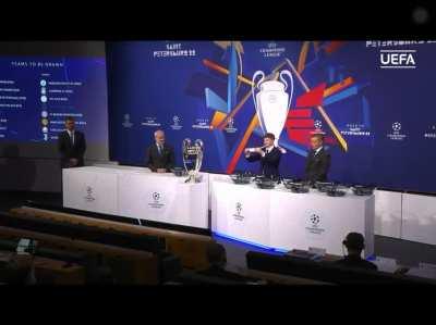 Technical error during UEFA Draw as it draws Manchester United against Villarreal (not possible since they both were in the same group)