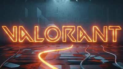 i made a valorant neon sign