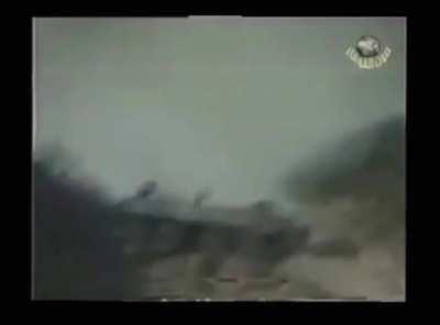 [Better quality] Chechnya: Russian BTR hits a Chechen mine or IED. 2000s, around Yarysh-Mardy, Chechnya
