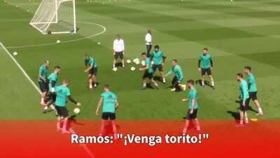 Throwback to Lucas Vazquez getting angry in training 😂😭