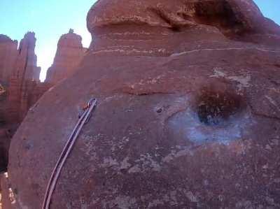 HMRB while I climb this desert tower