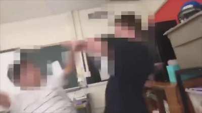 First rule of substitute teacher fight club: Don't film it.