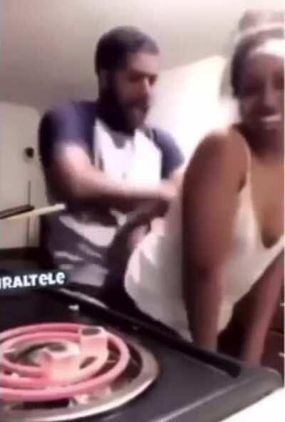 😬 shouldn’t be dancing next to grease