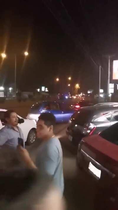 Getting Double Service In Front Of A Club