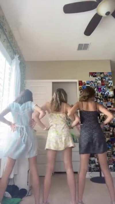 Brynn and friends getting ready for a night out