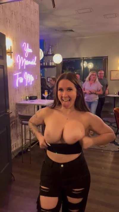 I love surprising people with my big titties ;)