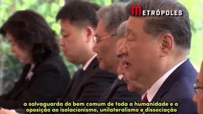 Xi Jinping cita Lula em discurso contra unilateralismo e isolacionismo