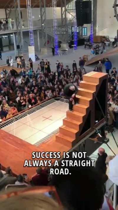 Falling after 32 times given whole life example in just 30 sec's. Wow salute him🙌