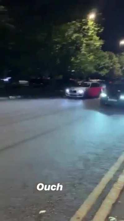 Racing in both lanes on a two way street will never end well