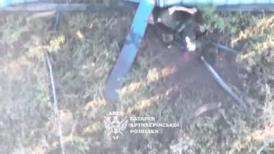 NSFW A russian assault trooper is hit by a drone drop of Ares Group, 57th Brigade near Vovchansk. September 2025.