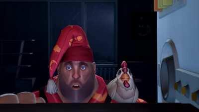 Heavy plays TF2 at night