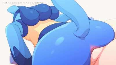 Lucario taking a ride [MM] (Theobrobine)