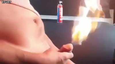 when u ask somebody for a lighter at the orgy