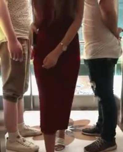 Two gentlemen in the elevator