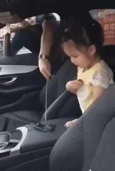 The look on dads face