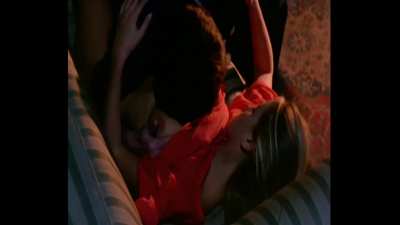 Vintage Italian cutie Gloria Guida in a sex scene with a guy 33 years older than her