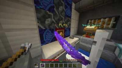 I made DOOM E1M1 playble in Vanilla Minecraft [1.16.1] - And here is a little trailer ( Link for download in the comments)