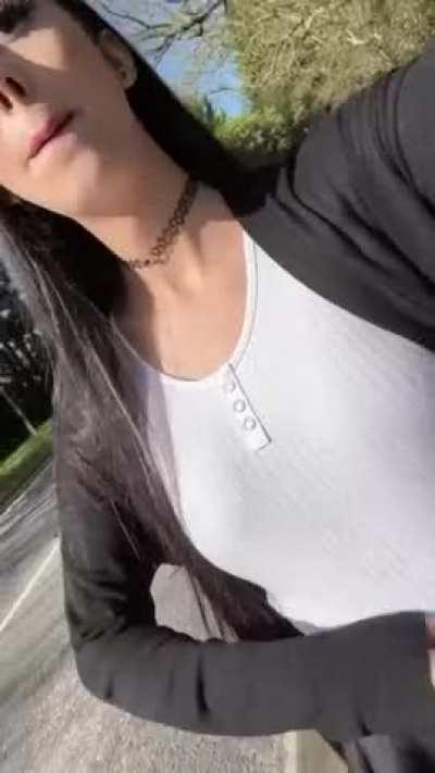 more flashing but this time with boobies