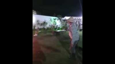 to jump over the campfire