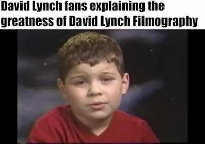 A small picture with weak sound is a joke. It's the sickest joke, there's no experience there. Nothing! -David Lynch