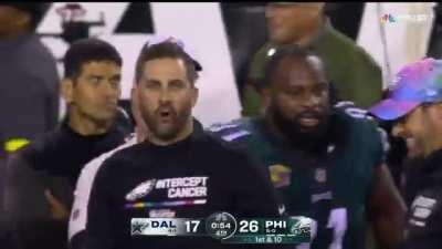 “That’s game! Fuck you!” -Nick Sirianni