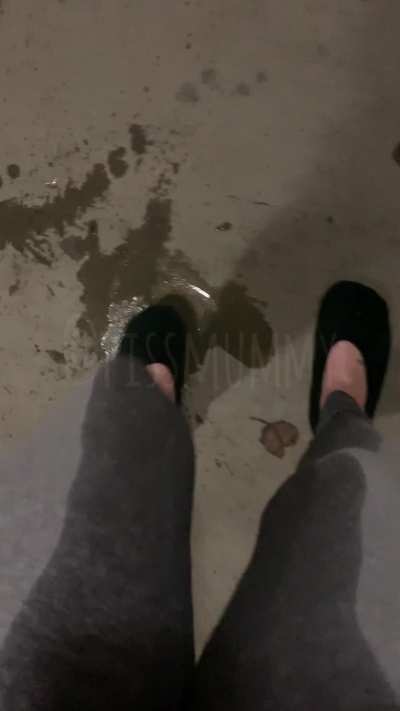 I told him I had to pee and he locked me outside! 