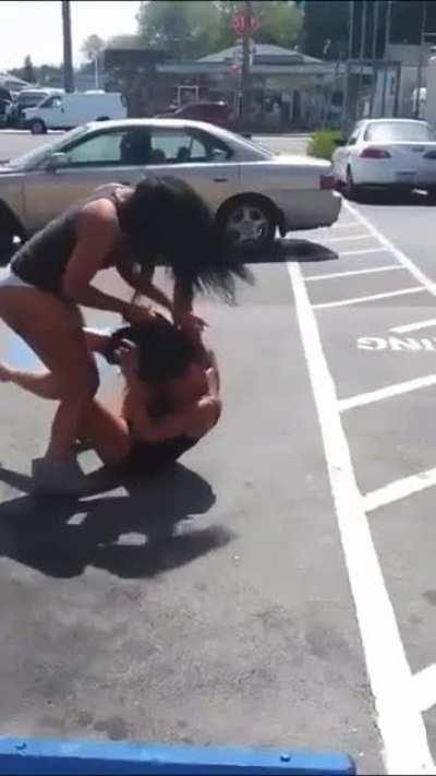 Literally dominated. did not let her get up sweaty cunt in opponents face as she sits on her