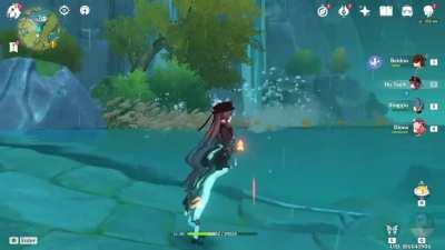 Lol I logged in to this wobbly Hu Tao