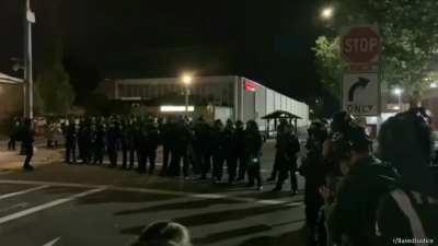 DHS make many arrests at 'Direct Action' protest - Portland ICE facility 20th October