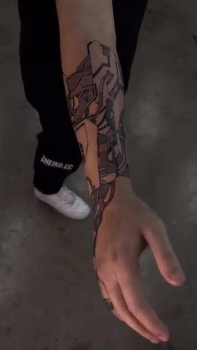 I just got a cyberpunk tattoo!