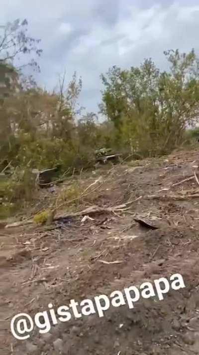 UA POV Ukrainians checking out their spoils near Izium