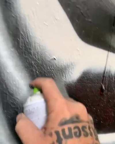 Beautiful aerosol art dedicated to Chadwick Boseman