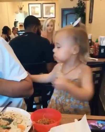 It's even a white shirt