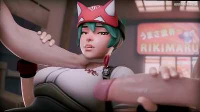 Kiriko Using Thieves She Caught for Rough Threesome