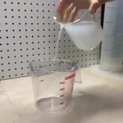 Hydrogen peroxide and potassium iodide 'clock' reaction