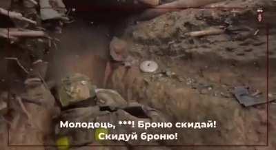 A unit of Ukrainian volunteer police 'Lyut' storms Russian trenches