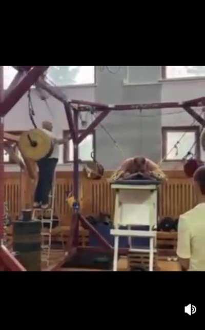 POV: u were caught walking over a loaded barbell in a soviet gym