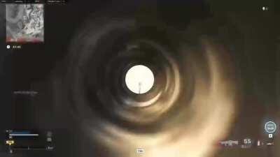 I unlocked the Axial Arms 3x scope for the M60, let's try it! - Ohh...