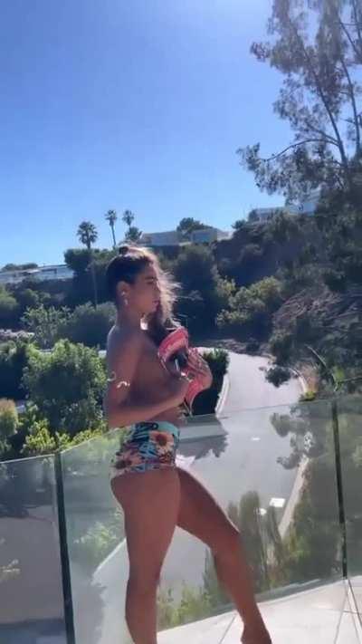 BTS from her collection shoot