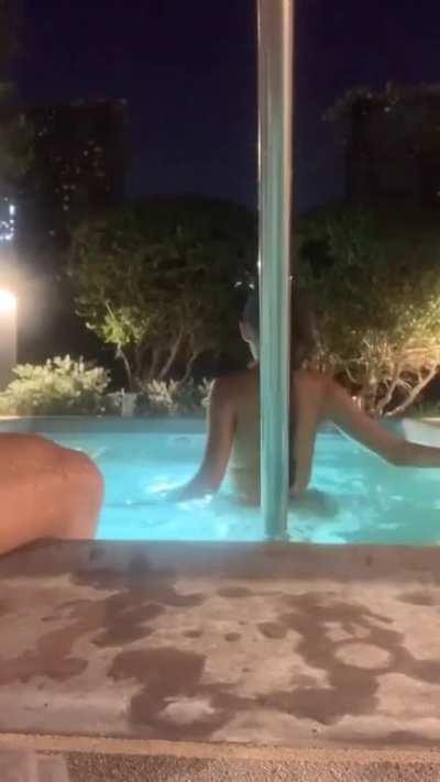 Night time Pool dip