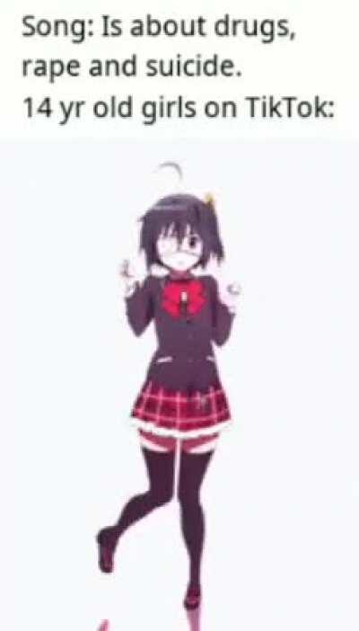 Chuunibyou meme #16 (saw this template and I thought I'd use rikka's cute little dance)